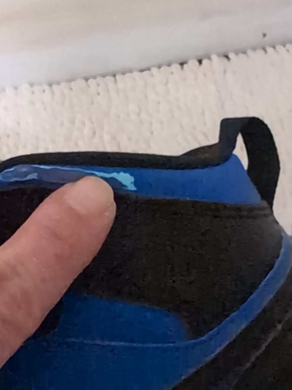 NIKE Air Jordan Kids Mid Black and Blue Sneakers 3 - Picture 5 of 8